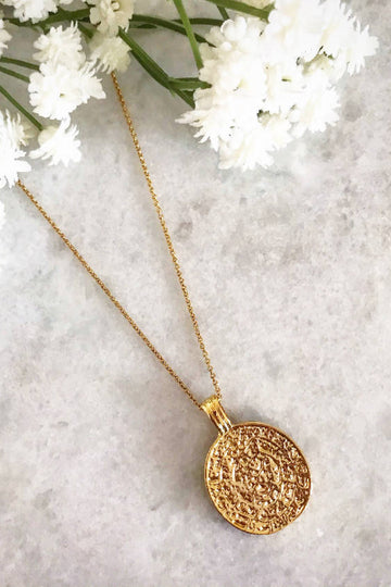 Wisteria London Anthea Gold Coin Necklace Wisteria London
